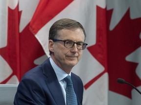 Bank of Canada Governor Tiff Macklem is seen during a news conference, Wednesday, July 15, 2020 in Ottawa. The head of the Bank of Canada is making an international pitch to his fellow central bankers to better connect with average citizens lest they lose public trust and face an existential crisis.