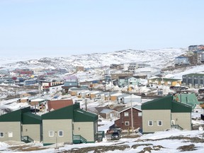 A scene from Iqaluit, Nunavut, Saturday, April 25, 2015. A new survey from Statistics Canada says that more than one-third of women in the northern territories have been subjected to unwanted sexual behaviour in a public place.