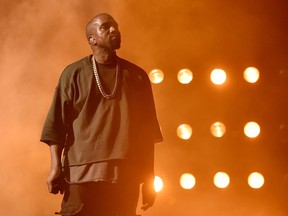 Musician Kanye West performs onstage at the 2015 iHeartRadio Music Festival at MGM Grand Garden Arena on September 18, 2015 in Las Vegas, Nevada.