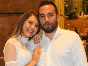Rawane Al Zahed and her husband Mazen Alaouie are shown in a handout photo. Al Zahed remembers running through her home to check on her family after she heard blasts rip through Beirut and felt the ground shake beneath her feet. THE CANADIAN PRESS/HO-Rawane Al Zahed MANDATORY CREDIT