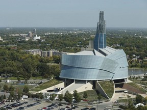 The Canadian Museum For Human Rights is shown in Winnipeg on September 18, 2014. Leadership at the Canadian Museum for Human Rights are apologizing after an independent report found employees experienced systemic racism and other oppressions while working at the Winnipeg museum.