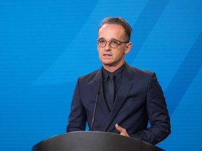 German Foreign Minister Heiko Maas addresses a press statement on September 2, 2020 at the Foreign Ministry in Berlin. Maas said Germany had called in Russia's ambassador to demand answers on the case of Russian opposition leader Alexei Navalny who was poisoned with a Novichok nerve agent.