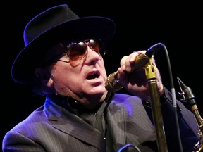 In this file photo taken on September 15, 2012 Northern Irish blues and rock singer Van Morrison performs on the stage of the Olympia concert hall in Paris, on September 14, 2012.