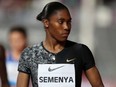 South Africa's Caster Semenya before the 2019 IAAF Diamond League women's 800m race at Khalifa International Stadium in Doha, Qatar, May 3, 2019.