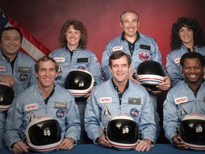 The crew of the Challenger before their fateful mission.