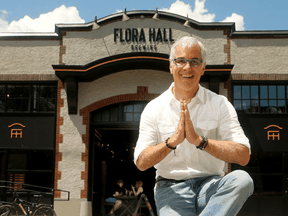 David Longbottom in front of Flora Hall Brewing in downtown Ottawa in 2018. He says he has never encountered anything as “complex or expensive” as trading beer across provincial borders in Canada.