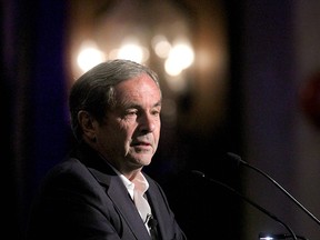 Canada's former ambassador to the U.S., David MacNaughton, seen in a file photo from Sept. 27, 2018, has been found in violation of the Conflict of Interest Act.
