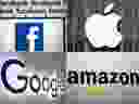 The logos for Facebook, Apple, Amazon and Google are seen in a combination photo. The tech giants, along with Netflix, are threatening the survival of Canadian culture, writes Richard Stursberg.