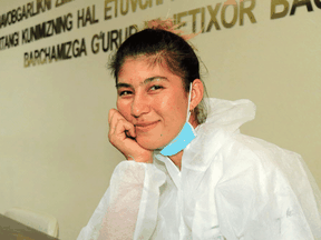Gulsanam Alijonova in Namangan Region, Uzbekistan, September 9, 2020.