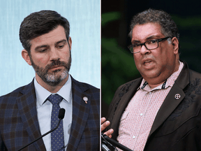 Edmonton Mayor Don Iveson and Calgary Mayor Naheed Nenshi are grappling with city budgets and calls to reform the police.