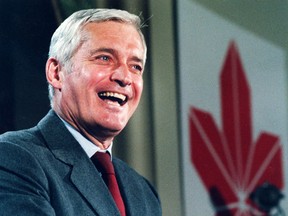 John Turner announces he is seeking the leadership of the Liberal party in a 1984 file photo. The former prime minister died on Sept. 19, 2020, at the age of 91.