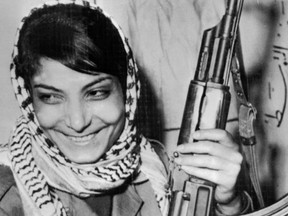 Picture dated from the 70s of Palestinian terrorist Leila Khaled who had been captured, 30 September 1970, in her attempt to seize an El Al plane over the Thames Estuary.