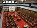 The Canadian Senate chamber.
