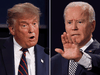 U.S. President Donald Trump  and Democratic presidential nominee Joe Biden participates in the first 2020 presidential campaign debate, in Cleveland, Ohio, September 29, 2020.
