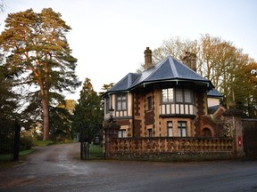 A general view of an entrance to the Sandringham estate near King's Avenue.