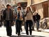 Students walk through Oxford city centre.