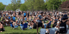 A wider view of the gathering at Toronto’s Trinity Bellwoods Park on May 23, 2020.