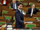 Prime Minister Justin Trudeau officially tables the Throne Speech in the House of Commons as parliament resumes in Ottawa, September 23, 2020.