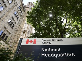 The Canada Revenue Agency (CRA) headquarters Connaught Building is pictured in Ottawa on Monday, Aug. 17, 2020. The Canada Revenue Agency won't say when it expects its website to return to normal.