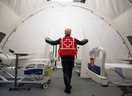 A mobile hospital set up in April in Montreal. Months later, doctors say they 
are more nimble and prepared in their responses to COVID outbreaks.