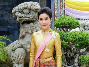 In this file undated handout from Thailand's Royal Office received on August 26, 2019, royal noble consort Sineenat Bilaskalayani, also known as Sineenat Wongvajirapakdi, is seen.