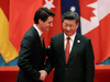 Prime Minister Justin Trudeau with Chinese President Xi Jinping in September 2016.