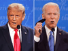 U.S. President Donald Trump and Democratic presidential nominee Joe Biden during the final presidential debate on October 22, 2020 in Nashville, Tennessee.