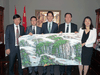 Wei Wei, far left, the alleged mastermind of an illegal casino in Markham, Ont., is photographed at a 2016 meeting between delegates of the Chinese government-run China Cultural Industry Association and Prime Minister Justin Trudeau.