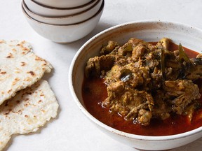 Chicken curry — kukul mas curry — from Milk, Spice and Curry Leaves