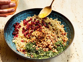 Cracked freekeh with pomegranate, walnuts and mint from Eating Out Loud
