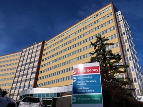 The Foothills Hospital in Calgary was photographed on Monday, September 21, 2020. Several front-line workers in Alberta have walked out of their job after a mass layoff left many feeling frustrated.