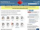 The real Public Services and Procurement Canada public tender website (seen here) will never retain any personal credentials, and potential suppliers should 