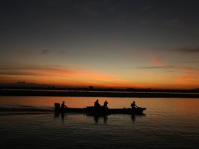 The end of the day on the Magdalena.