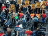 Police officers stand between protesters supporting U.S. President Donald Trump and people those supporting Democratic candidate Joe Biden, November 6, 2020 in Philadelphia, Pennsylvania.