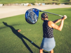 A lot of the best technologies from Callaway’s Big Bertha B21 line are being applied to the REVA line for women, but completely engineered for the female game.