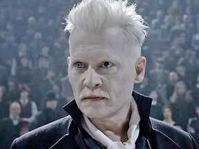Johnny Depp plays the evil wizard Gellert Grindelwald in the Harry Potter spin-off Fantastic Beasts movies.