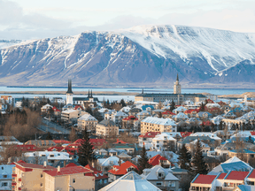 Iceland's capital city, Reykjavik. The country has logged only 5,000 COVID-19 infections and 25 deaths from the disease since March.