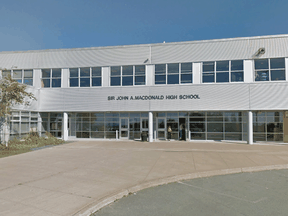 Sir John A. Macdonald High School outside Halifax has just over 1,000 students, about 30 of them Indigenous.