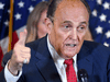 Donald Trump’s personal lawyer Rudy Giuliani perspires as he speaks during a press conference at the Republican National Committee headquarters in Washington, DC, on November 19, 2020.