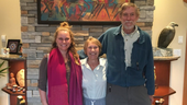 Mono Strelaeff, centre, poses with Dr, Bruce Tobin (right) and her therapist. PHOTO BY PHOTO COURTESY OF THERAPSIL