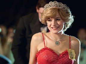 Emma Corrin plays a young Diana Spencer in season four of The Crown.