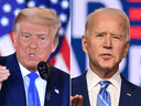 Rivals: U.S. President Donald Trump and his Democratic challenger Joe Biden.
