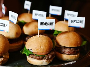 Plant-based burgers are becoming more and more popular.