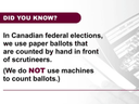 Part of the Elections Canada message on Twitter that caught U.S. President Donald Trump's approval.
