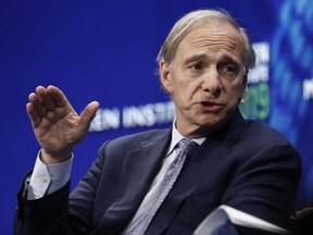 Ray Dalio, billionaire and founder of Bridgewater Associates LP, speaks during the Milken Institute Global Conference in Beverly Hills, California, U.S., on Wednesday, May 1, 2019.