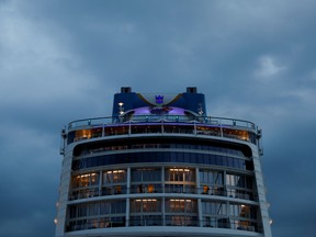 Royal Caribbean's Quantum of the Seas cruise ship is moored at Marina Bay Cruise Center after a passenger tested positive for coronavirus disease (COVID-19) during a cruise to nowhere, in Singapore, December 9, 2020.