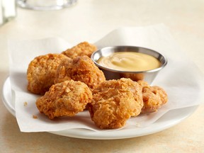 Chicken bites made from lab-grown cultured chicken developed by Eat Just.