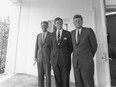 From left, brothers Robert Kennedy, Edward (Ted) Kennedy, and John F. Kennedy in 1963.