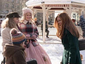 Jillian Bell plays fairy godmother to Isla Fisher (right) and her kids in Godmothered.