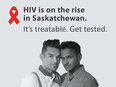 The Saskatchewan government apologized for using this photo "that stigmatized HIV/AIDS and those that live with the disease."